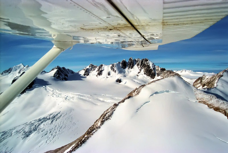 Flight over the Atlin-Juneau Icefield, Atlin, BC